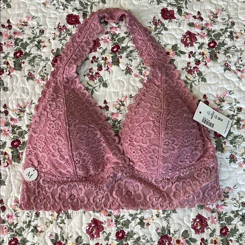 Aeropostale Lace Bralette in Dusty Rose